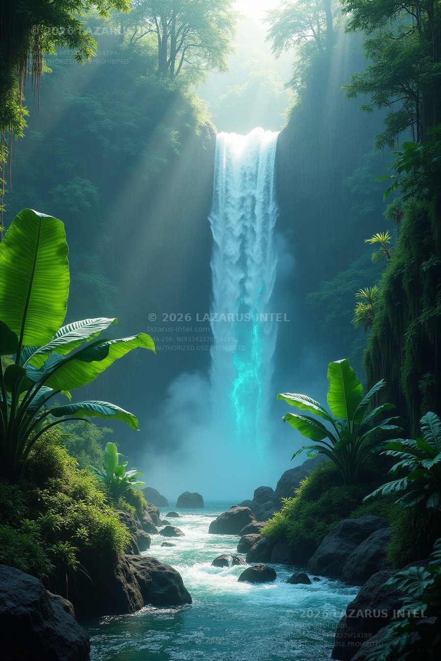 JUNGLE PORTAL 5K — asset visual 4K, Lazarus Intel Tier 02
